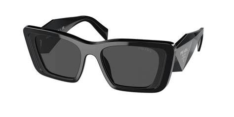 Prada PR 08YS 51 Dark Grey & Black Sunglasses .